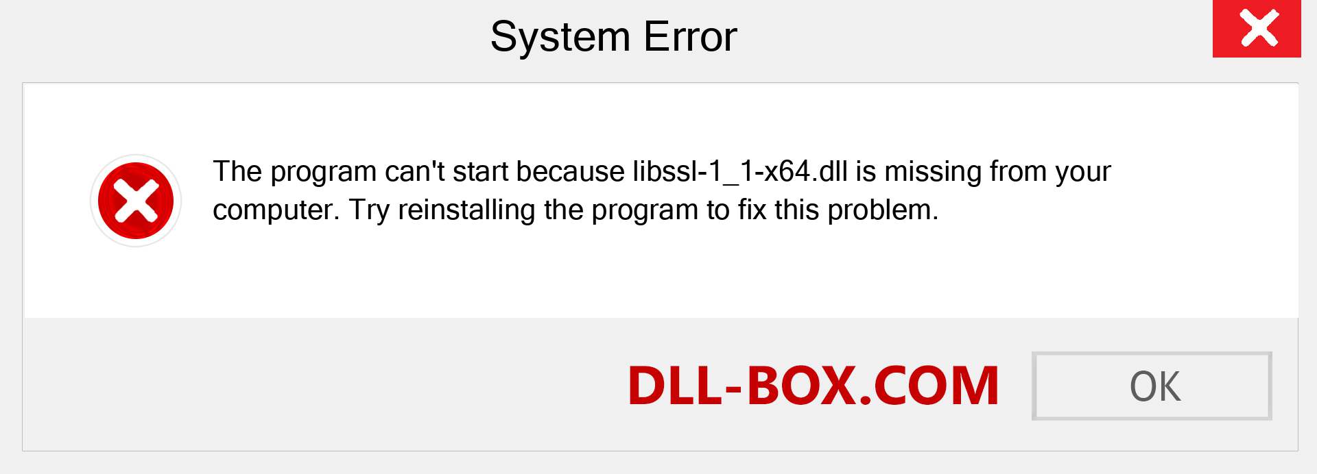 libssl-1_1-x64.dll file is missing?. Download for Windows 7, 8, 10 - Fix  libssl-1_1-x64 dll Missing Error on Windows, photos, images