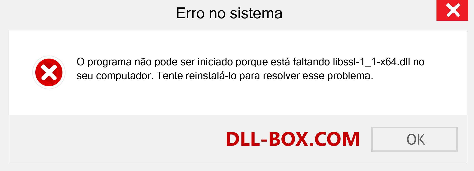 Arquivo libssl-1_1-x64.dll ausente ?. Download para Windows 7, 8, 10 - Correção de erro ausente libssl-1_1-x64 dll no Windows, fotos, imagens